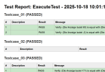 Reviewing detailed test reports with pass/fail results in ZenoTest